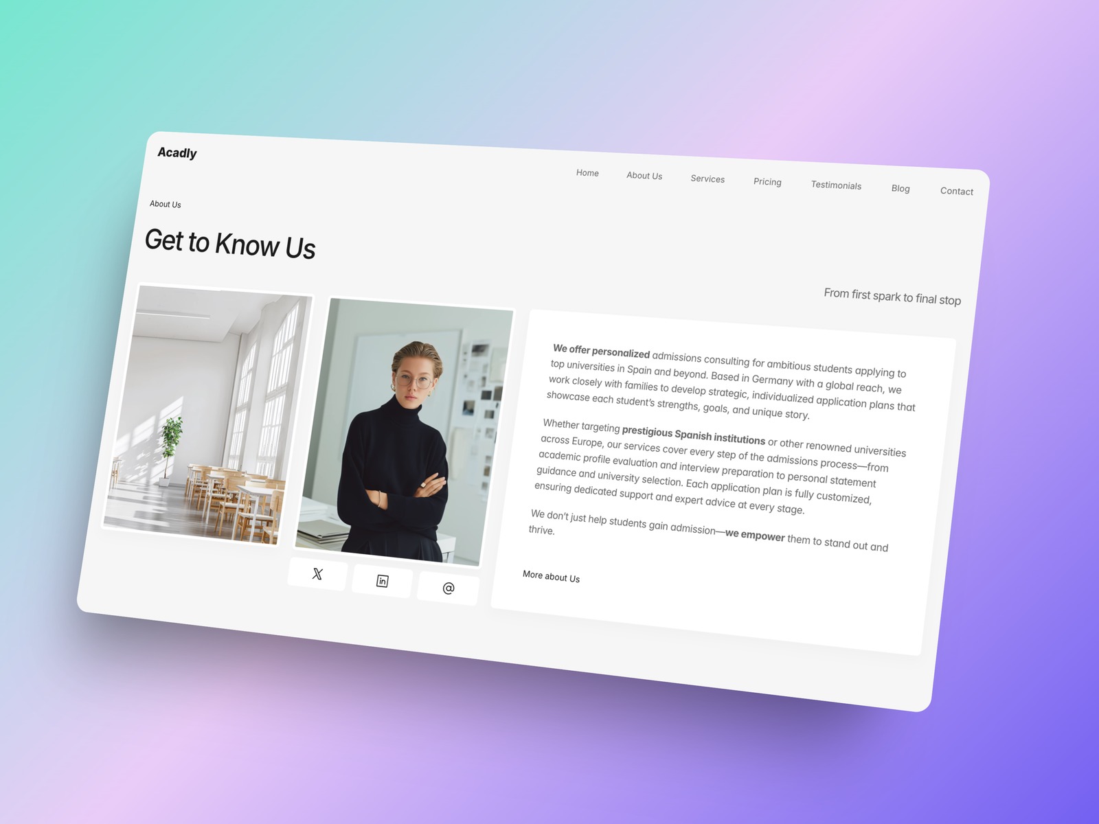 Screenshot 3 of Acadly Template