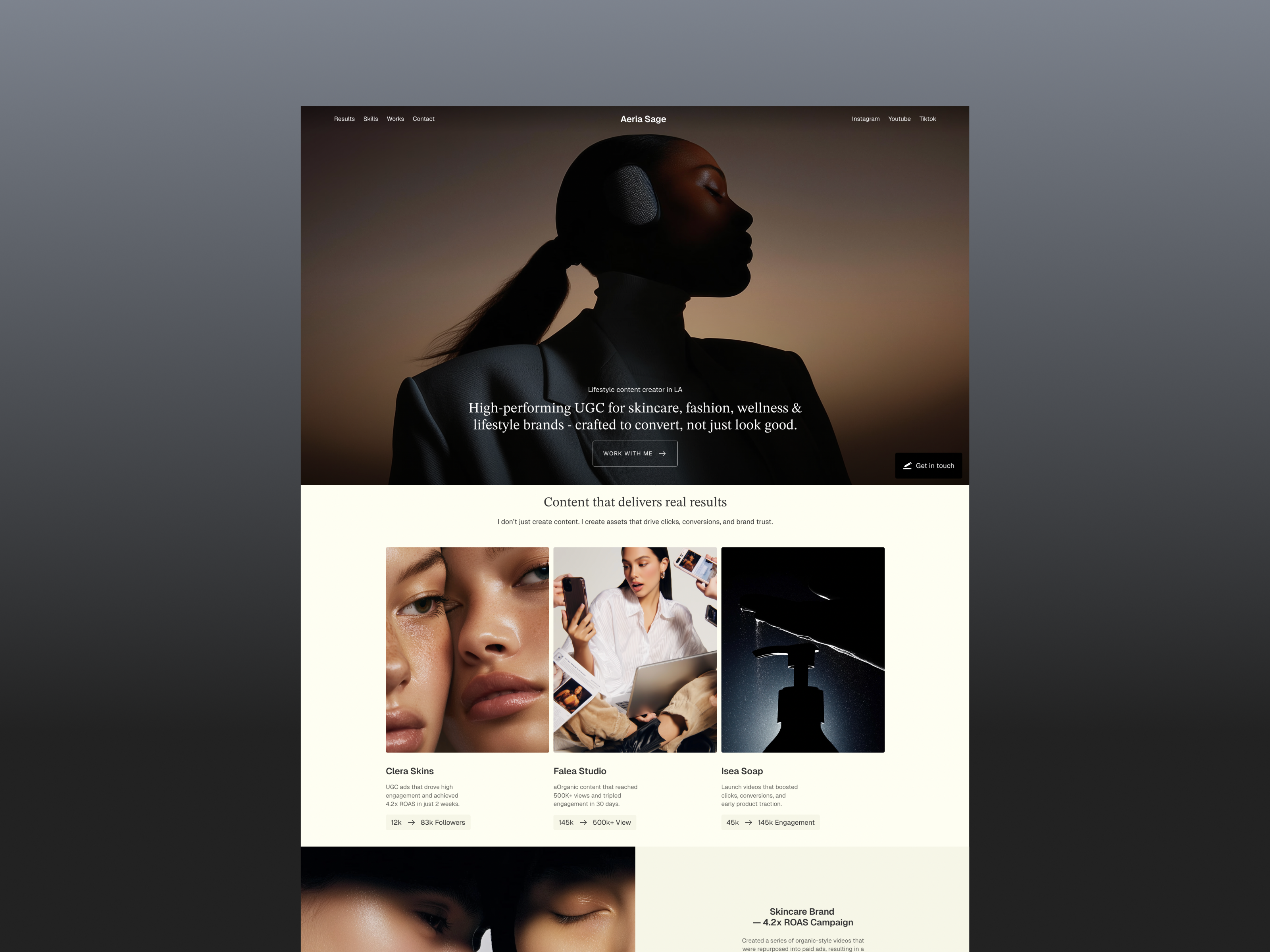 Screenshot 3 of Aeria UGC Template