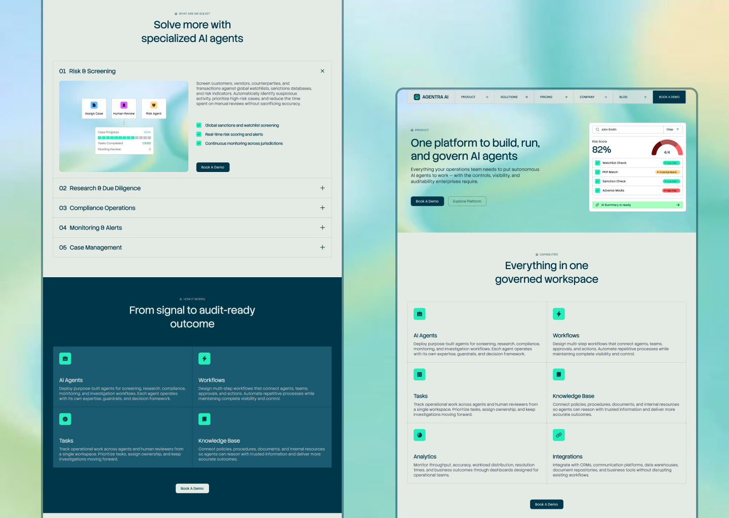 Screenshot 3 of Agentra Platform