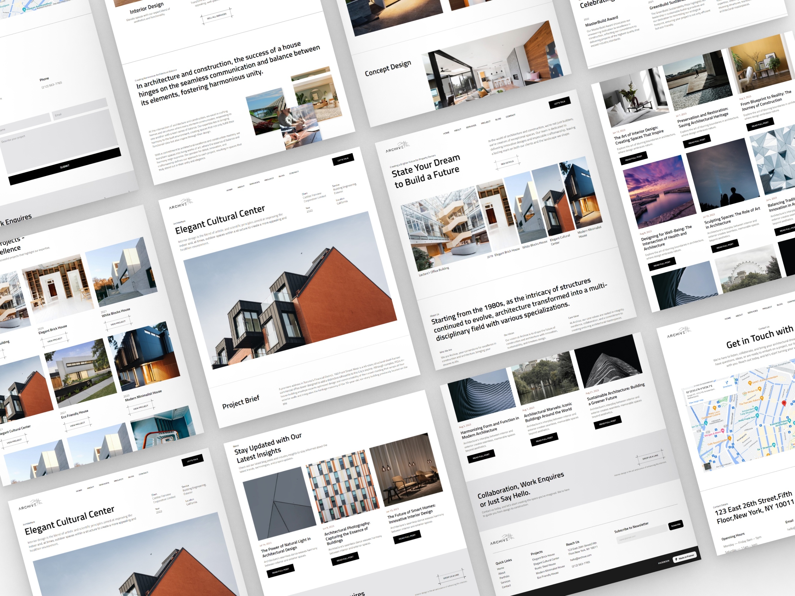 Screenshot 3 of Archive construction architecture website