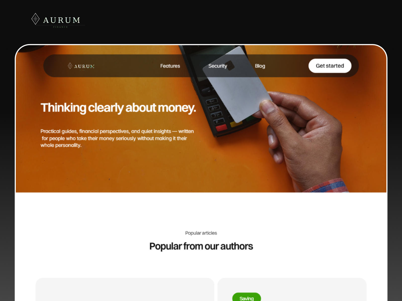 Screenshot 3 of Aurum template