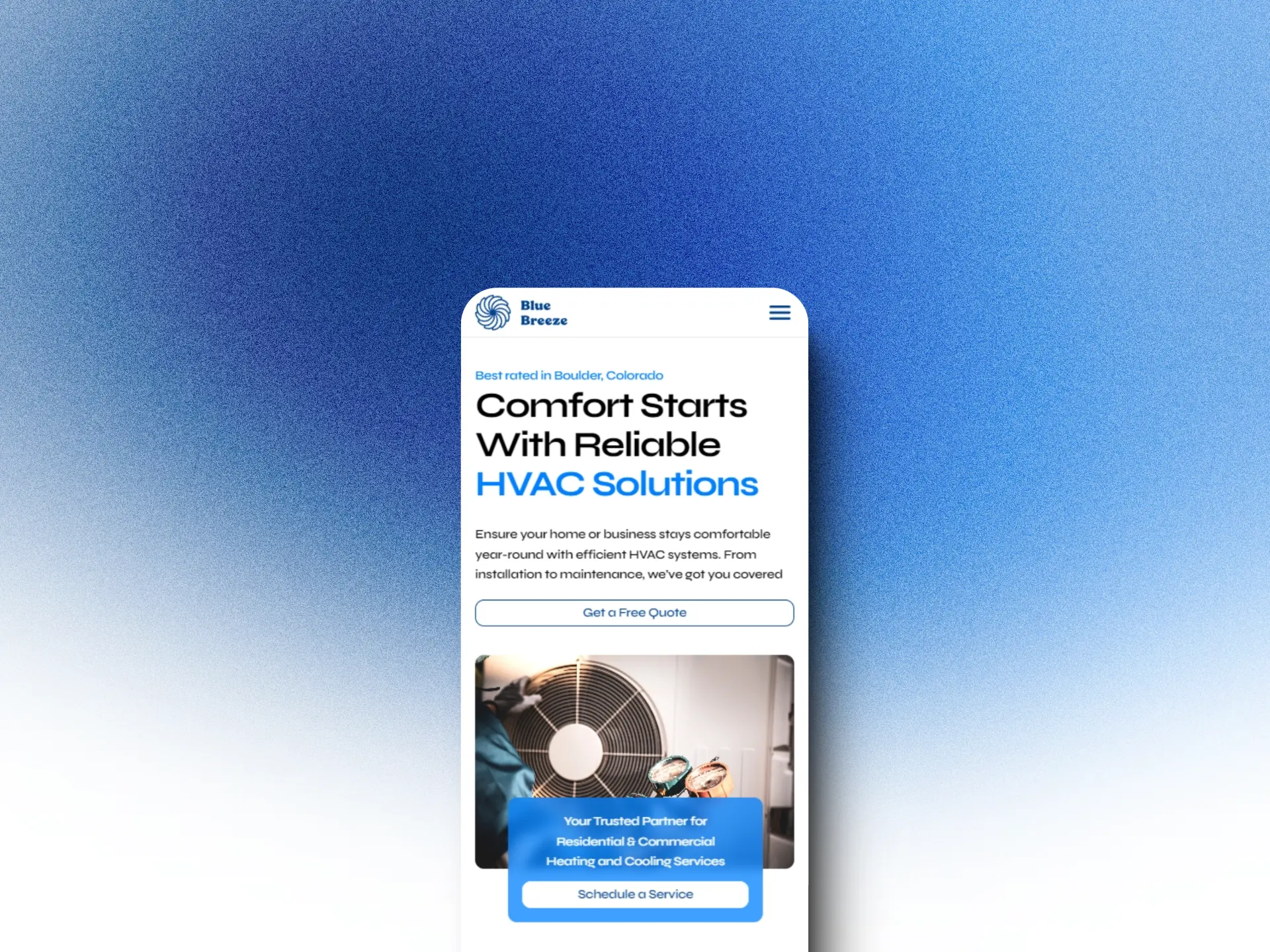 Screenshot 2 of BlueBreeze HVAC