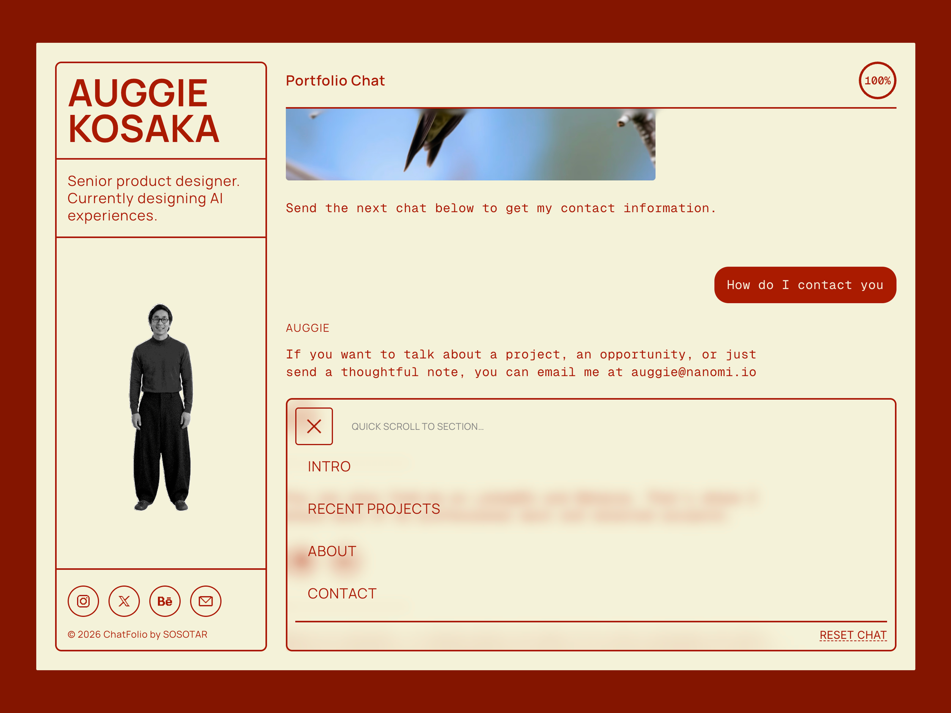 Screenshot 2 of ChatFolio