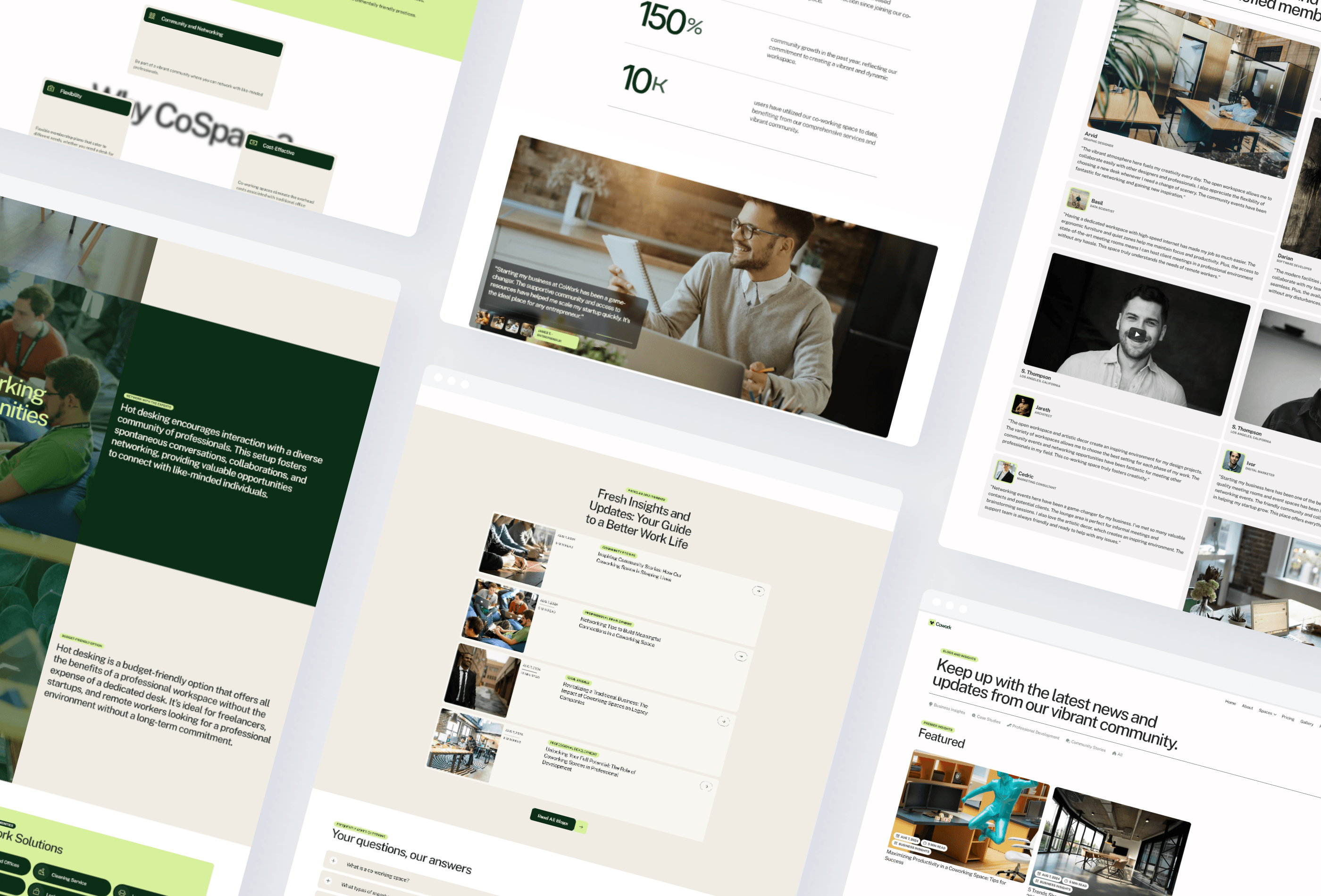 Screenshot 4 of Cowork coworking shared workspace framer template