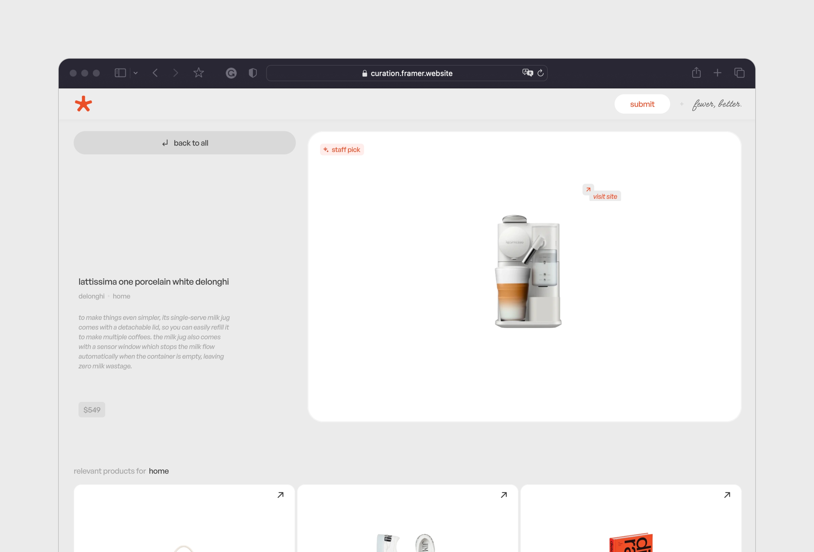Screenshot 3 of Curation