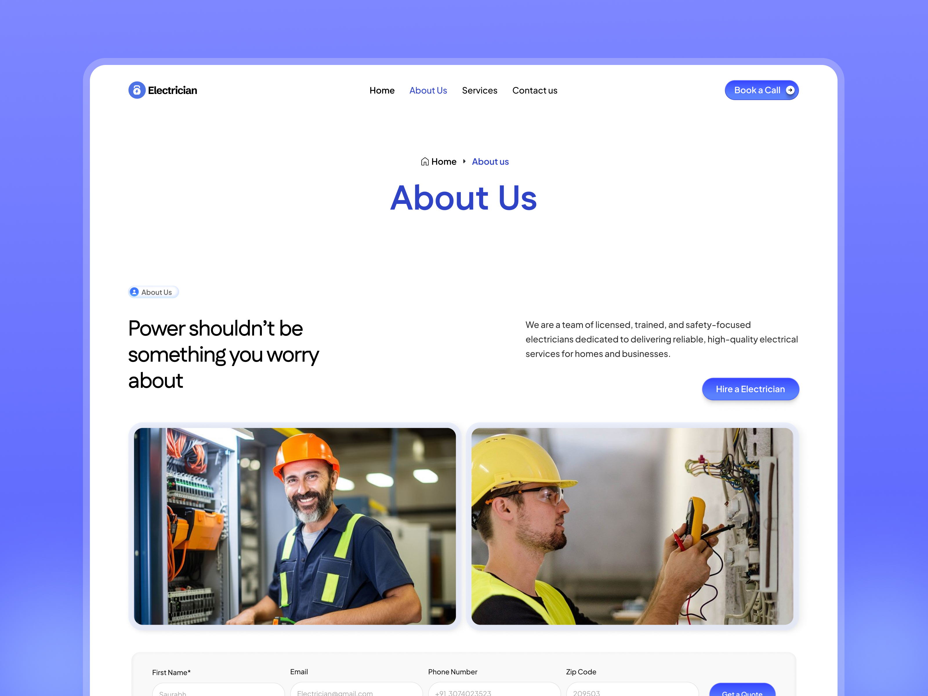 Screenshot 2 of Electrician Service