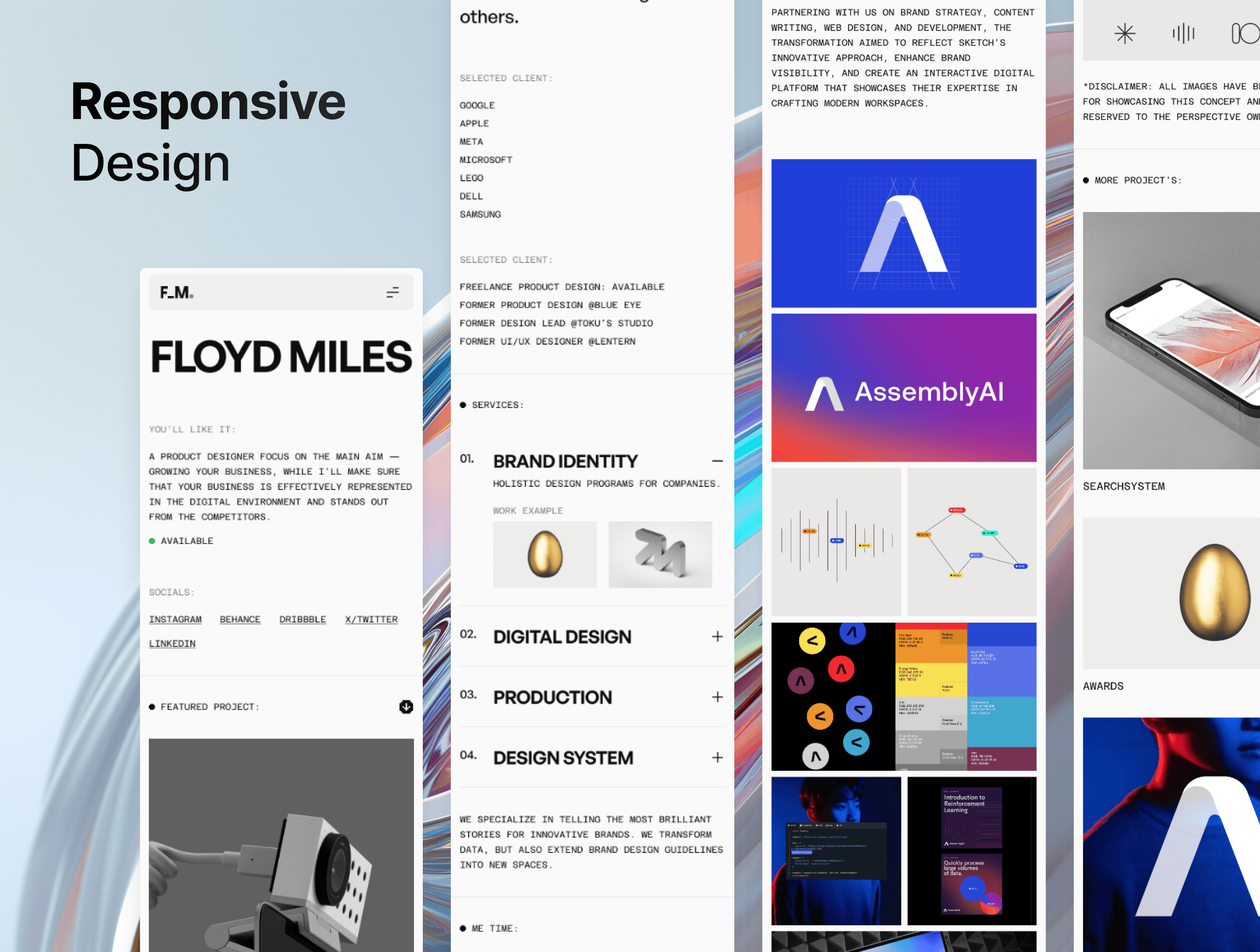 Screenshot 4 of Fm designer portfolio template