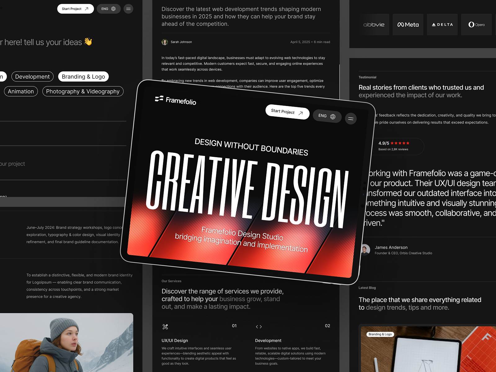 Screenshot 2 of Framefolio Studio