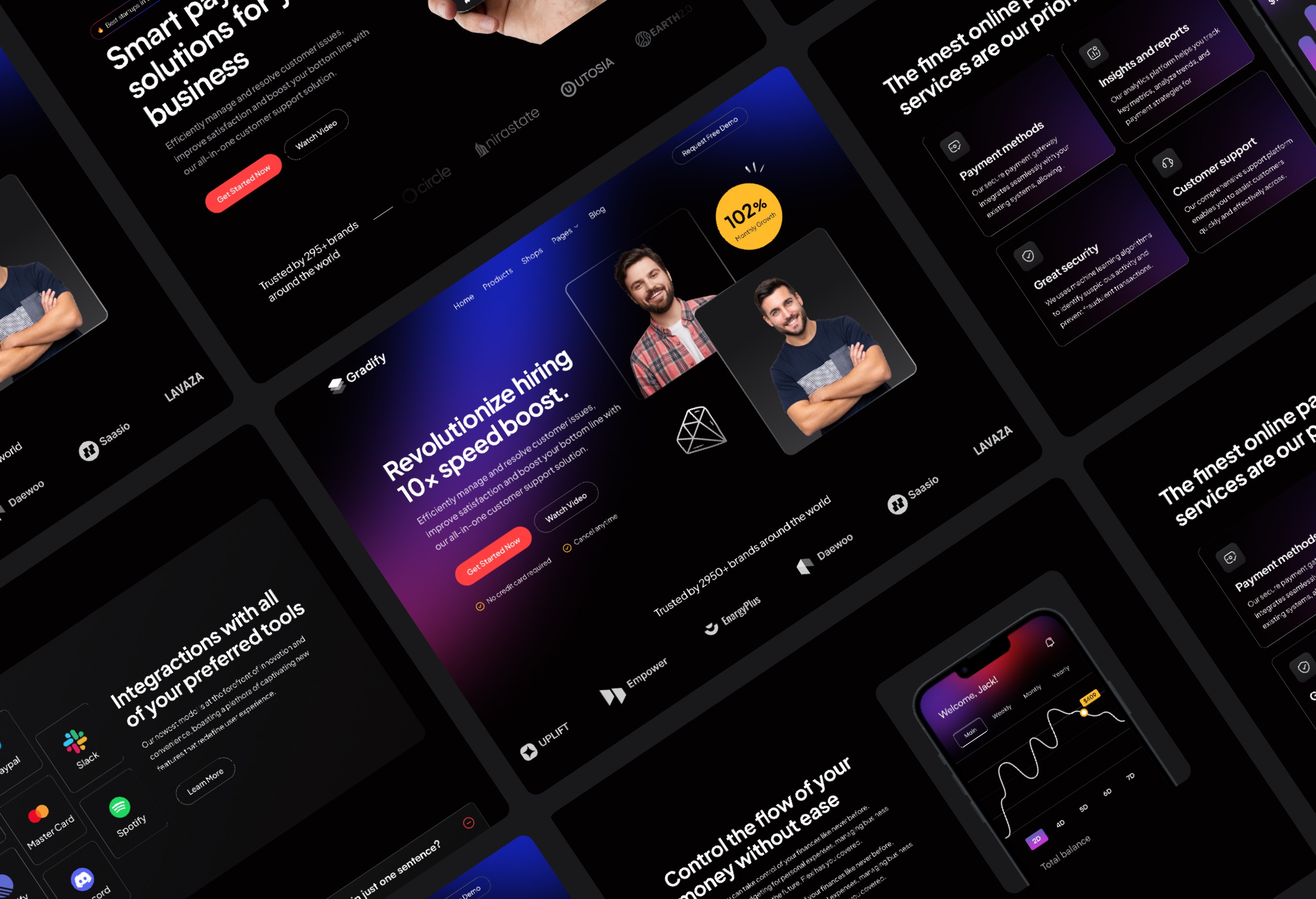 Screenshot 3 of Gradify multipurpose saas template