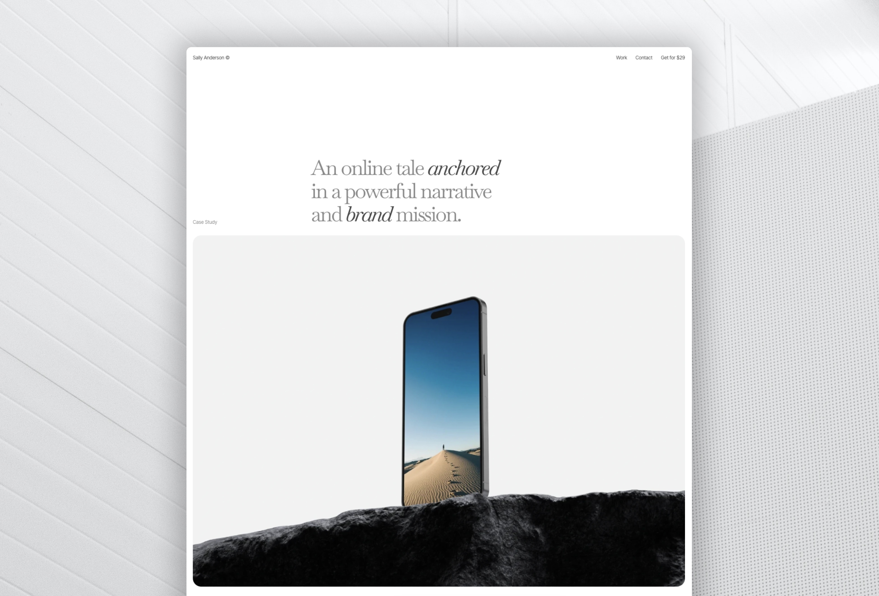 Screenshot 2 of Instrument portfolio template