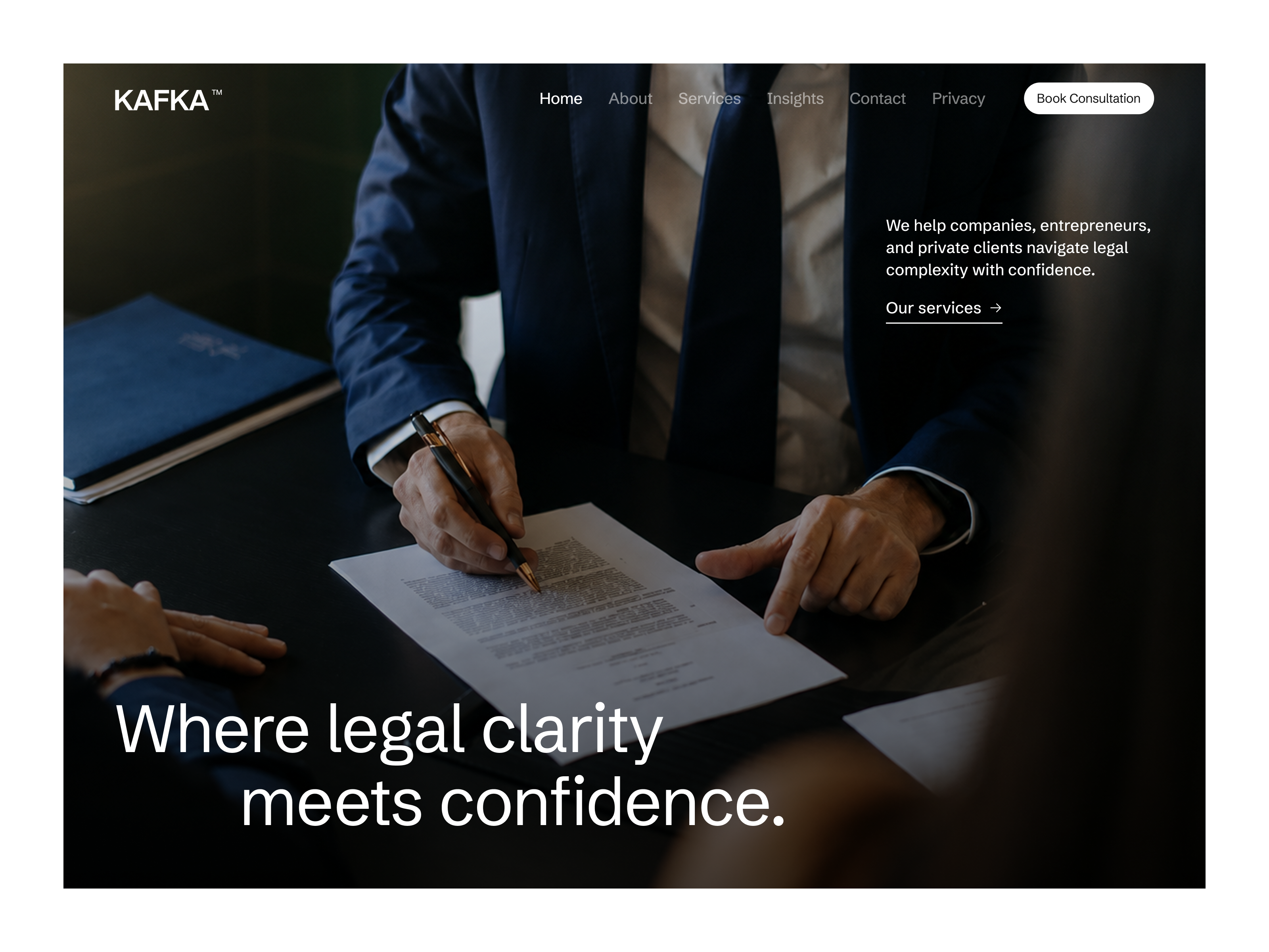 Screenshot 2 of Kafka — Law Firm