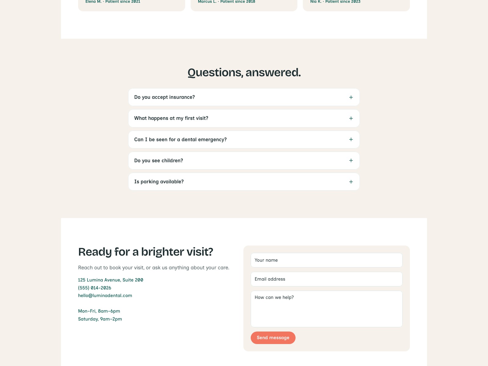 Screenshot 2 of Lumina Template