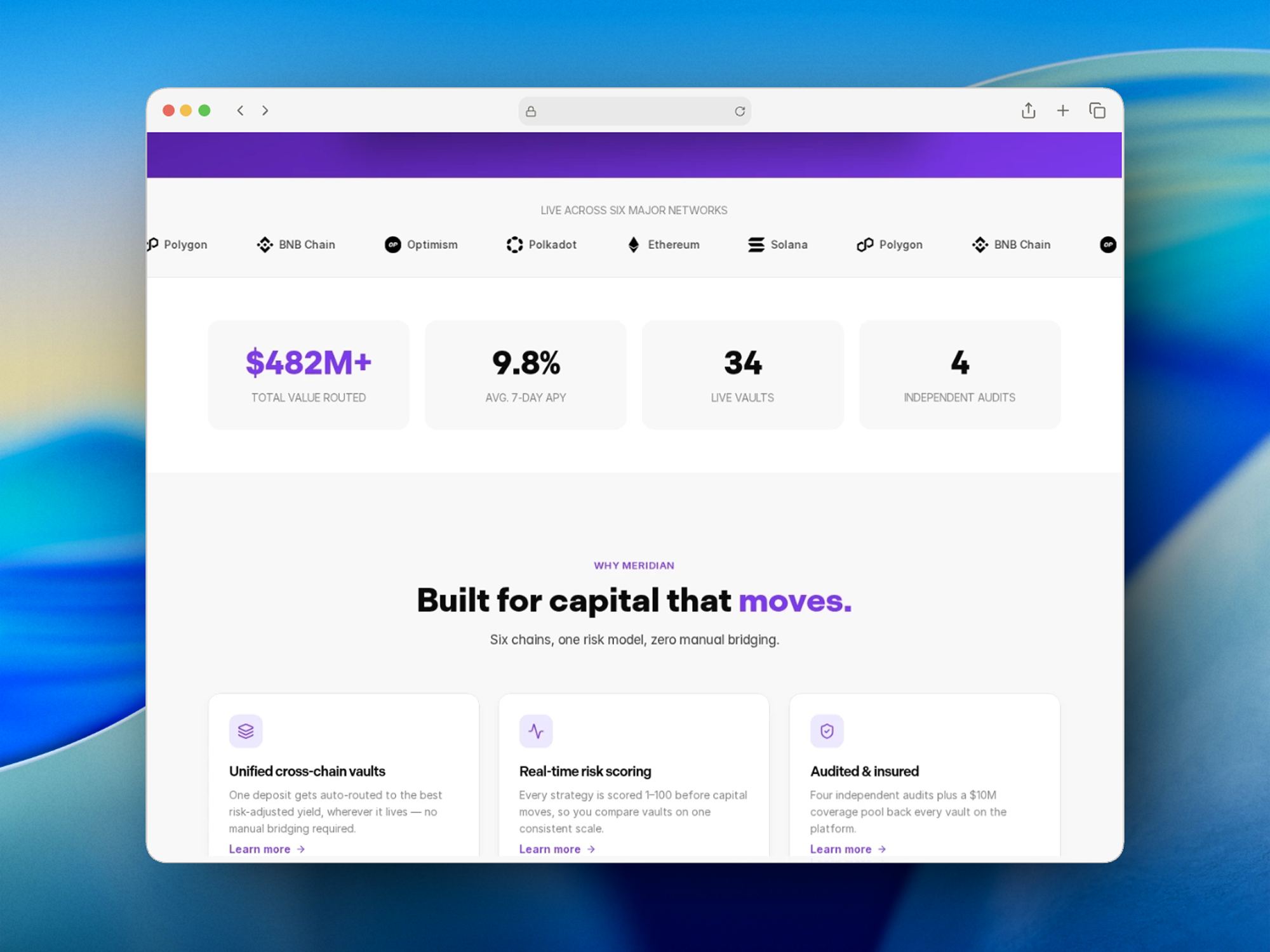 Screenshot 2 of Meridian Template