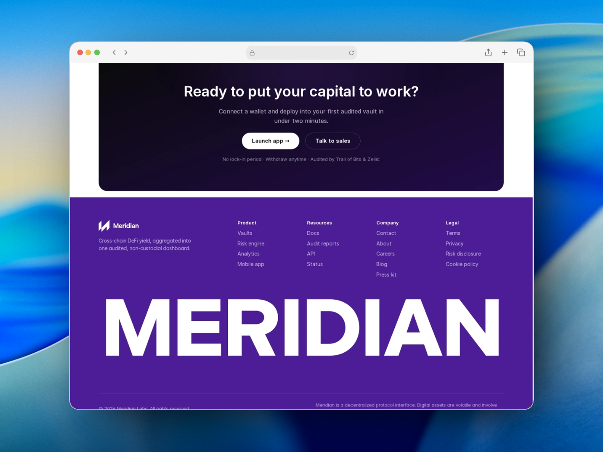 Screenshot 4 of Meridian Template
