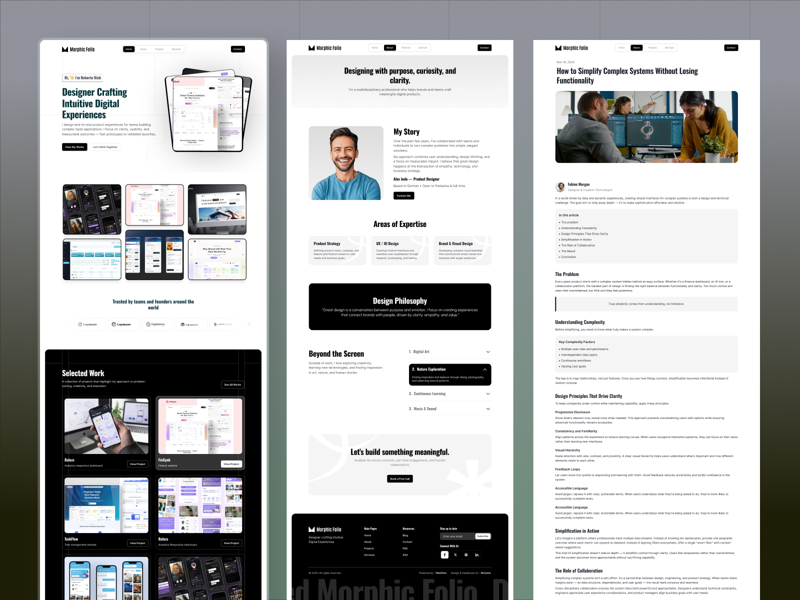 Screenshot 2 of Morphicfolio