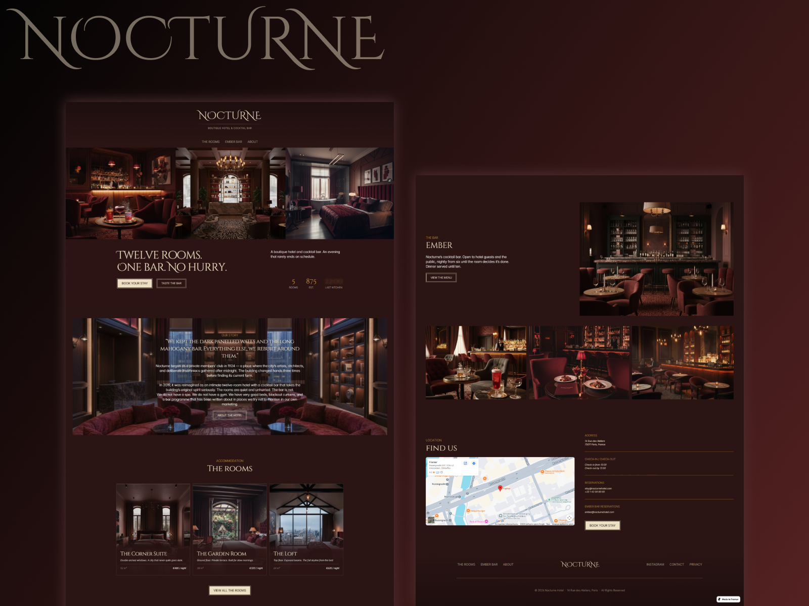 Screenshot 2 of Nocturne Template