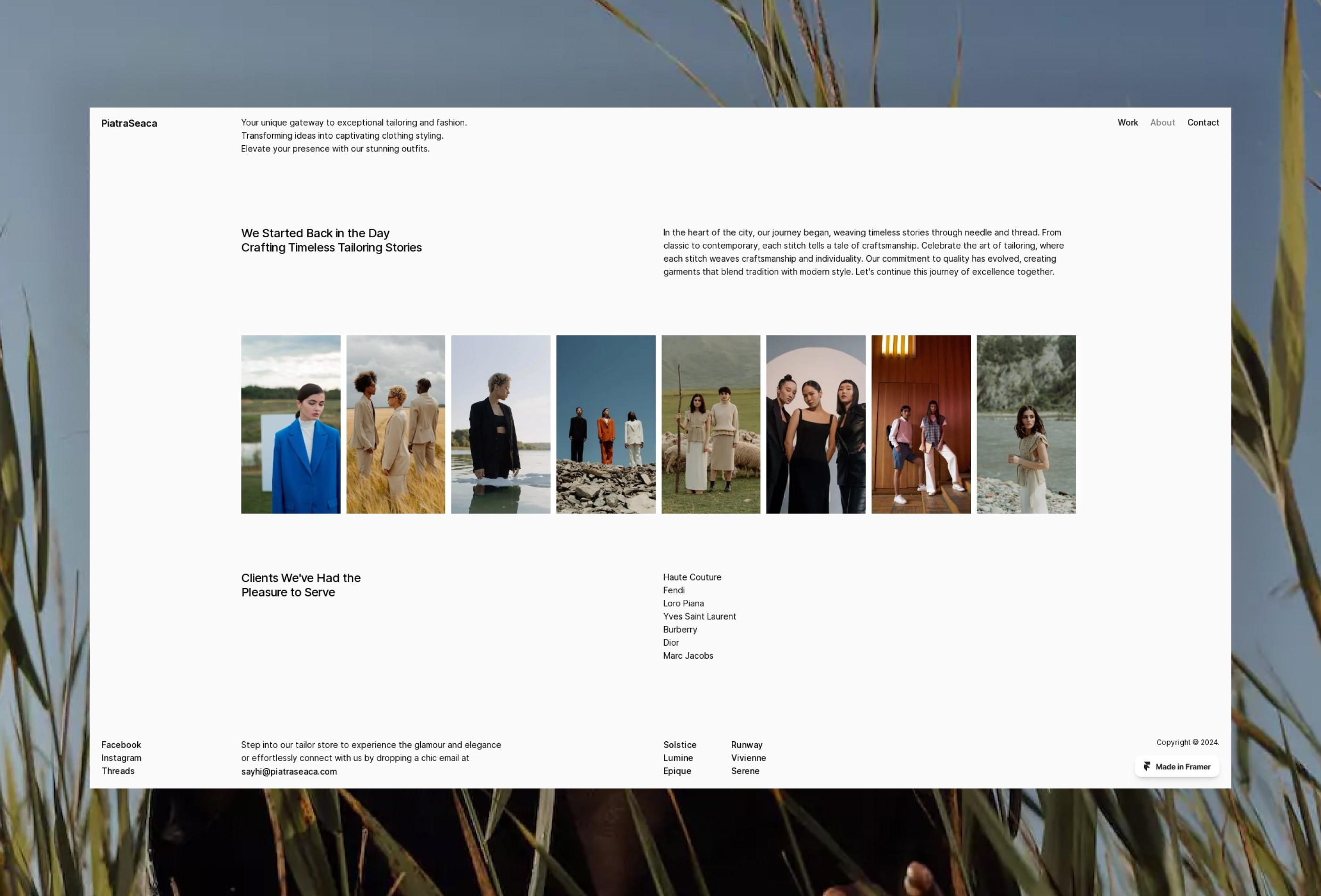 Screenshot 3 of Piatraseaca fashion and tailoring template