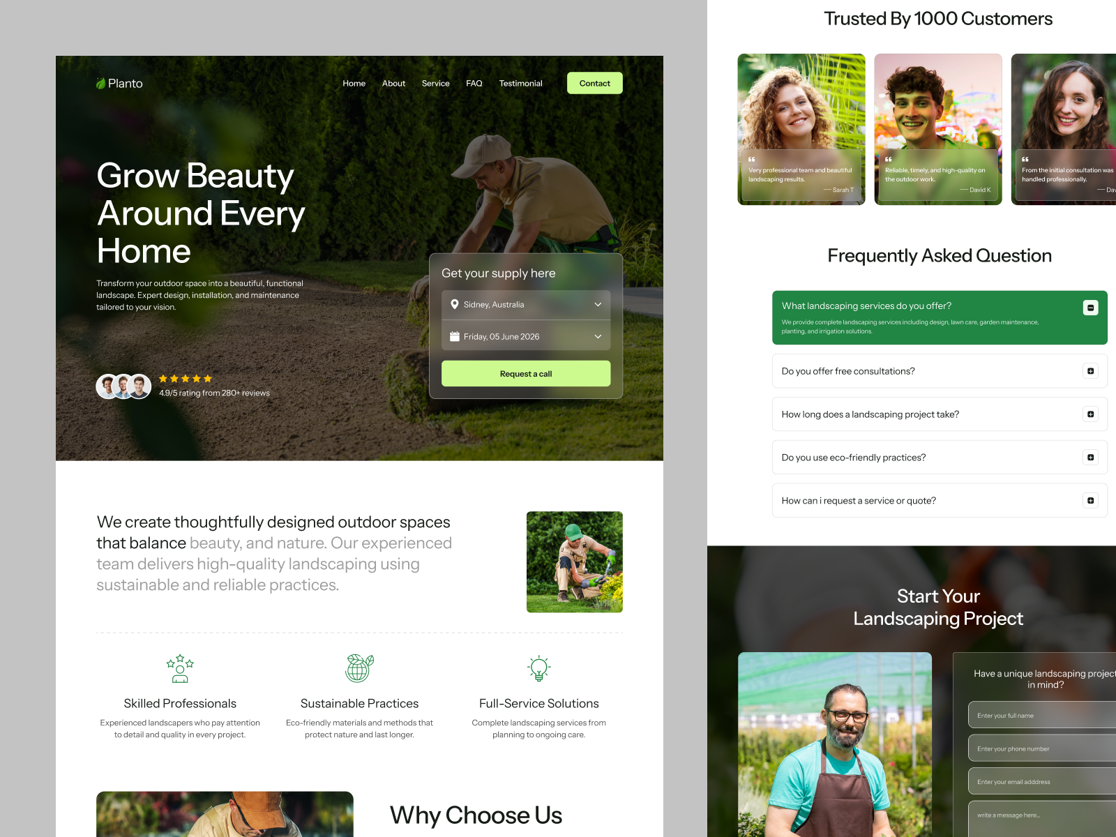 Screenshot 3 of Planto Template