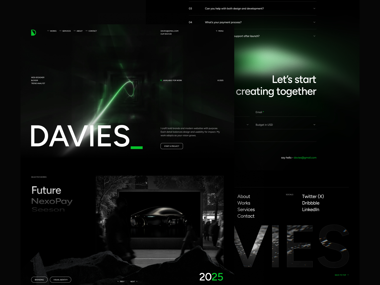 Screenshot 2 of PortfolioDav
