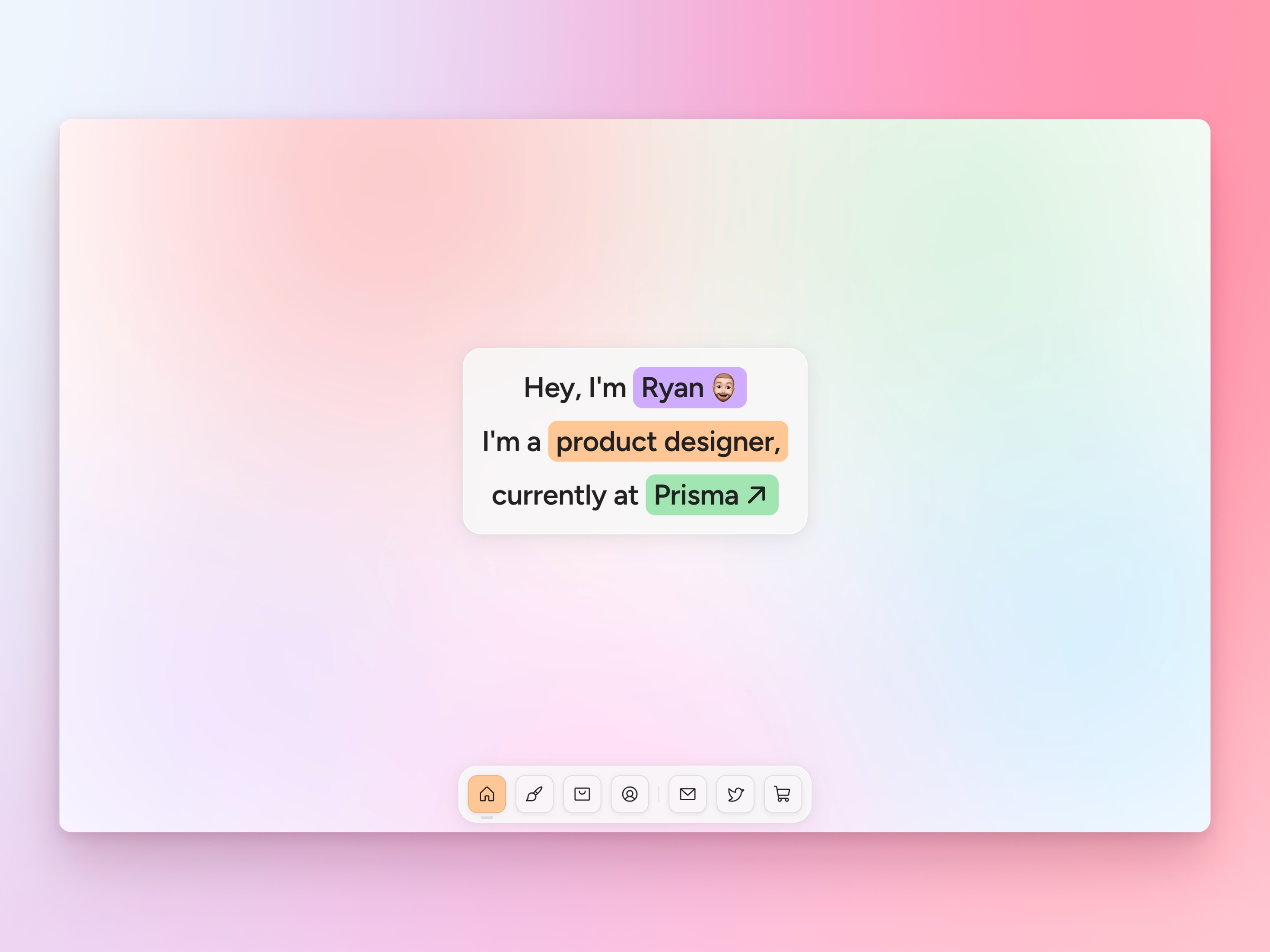 Screenshot 2 of Prisma portfolio