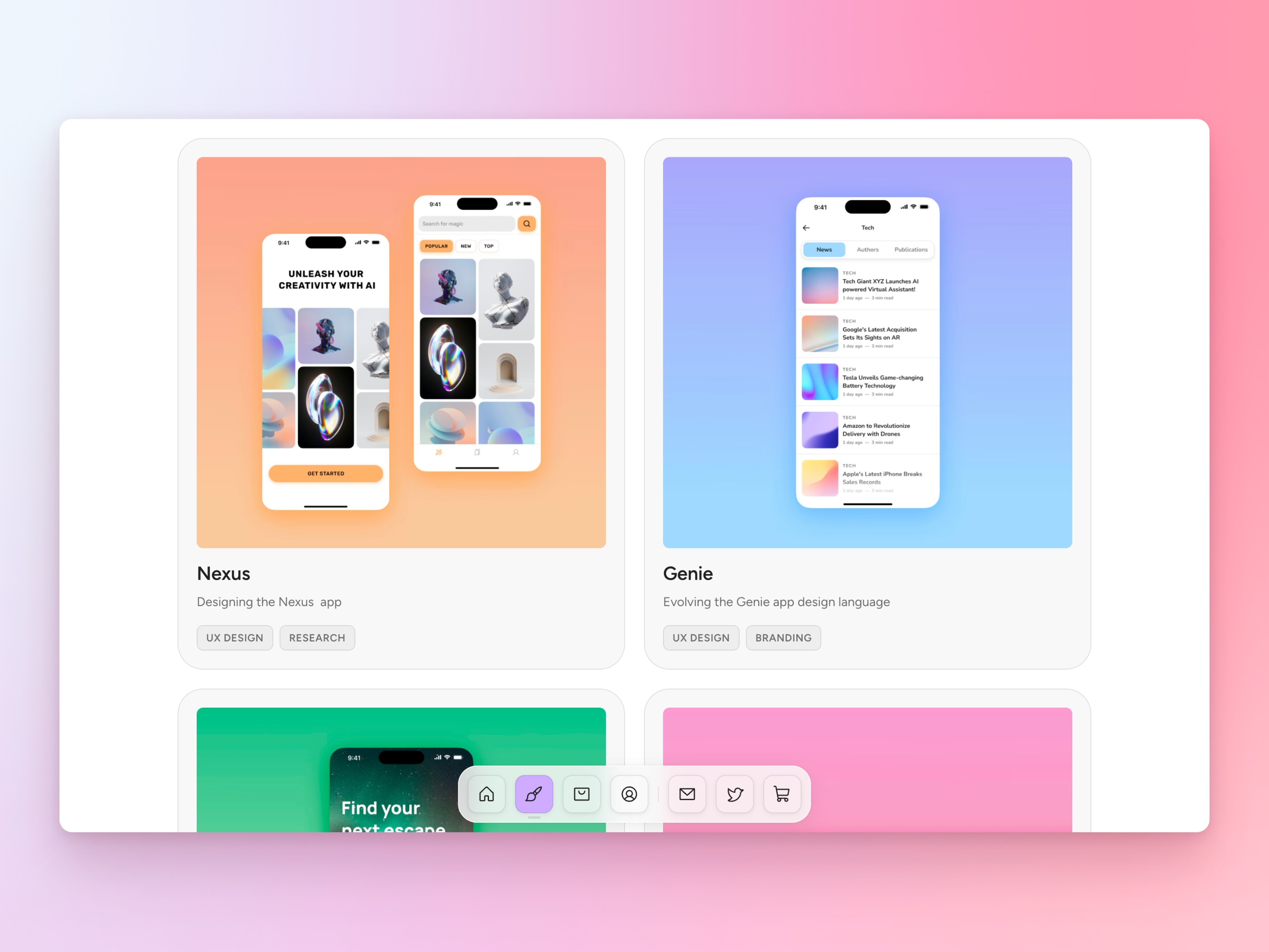 Screenshot 3 of Prisma portfolio