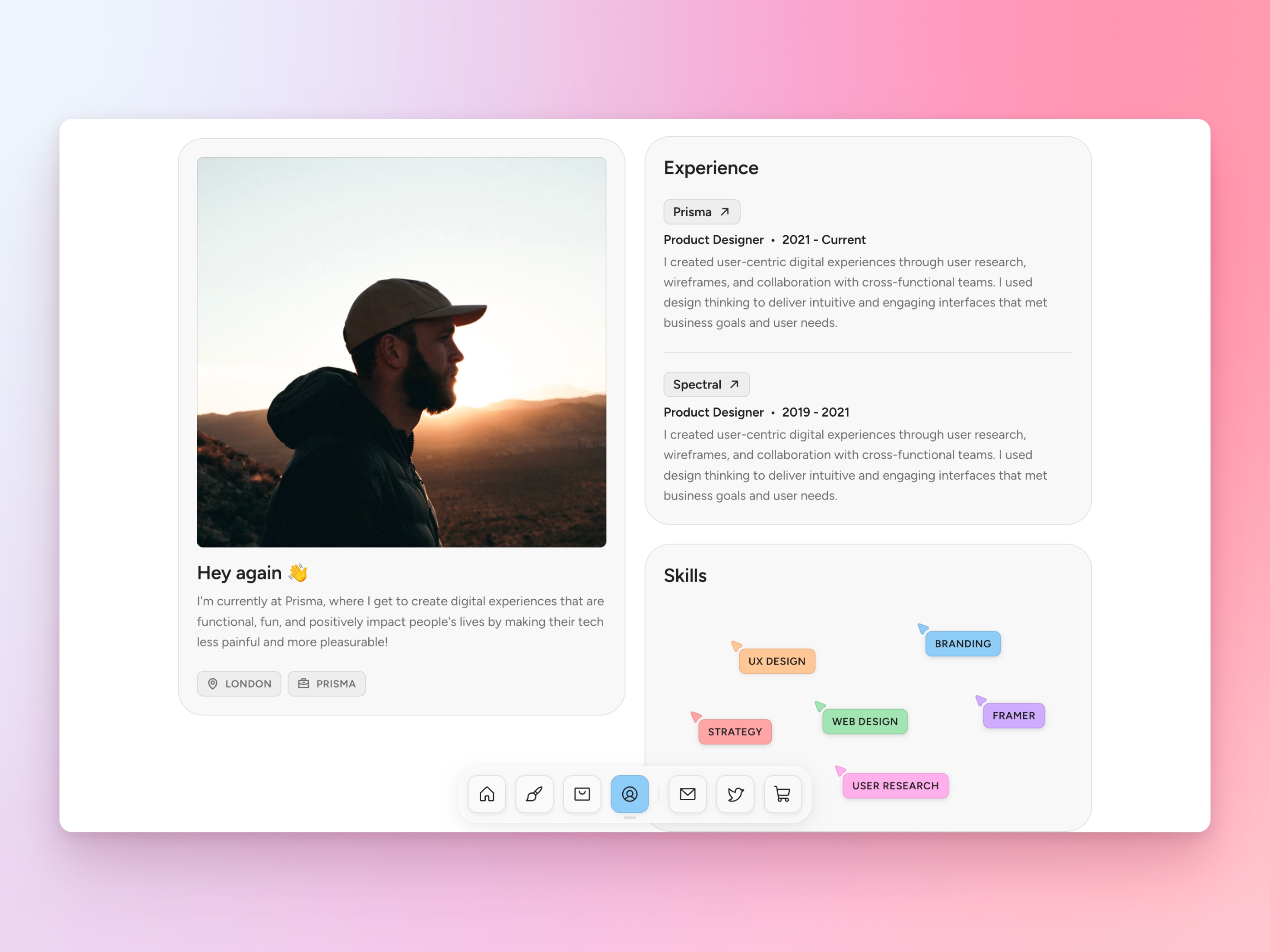 Screenshot 4 of Prisma portfolio