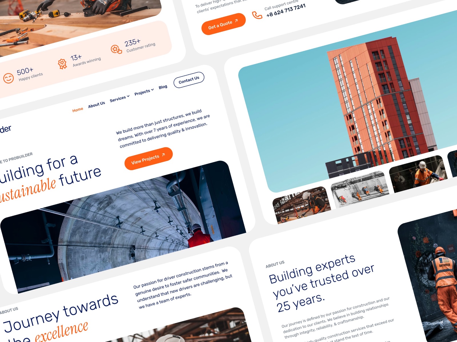 Screenshot 2 of Probuilder construction real estate template