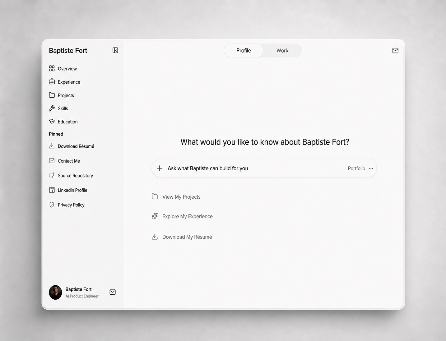 Screenshot 2 of Prompt Folio