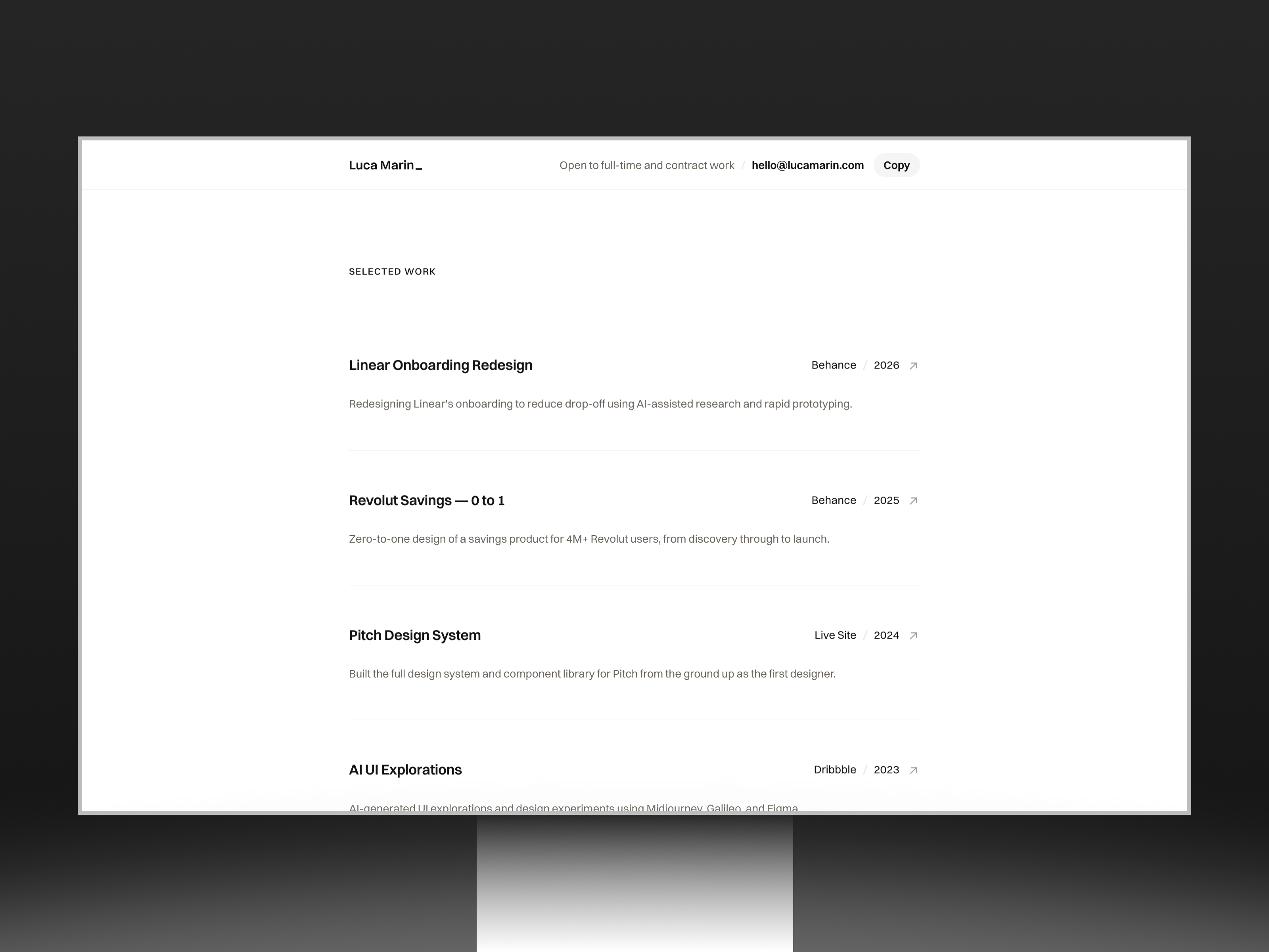 Screenshot 3 of Promptfolio