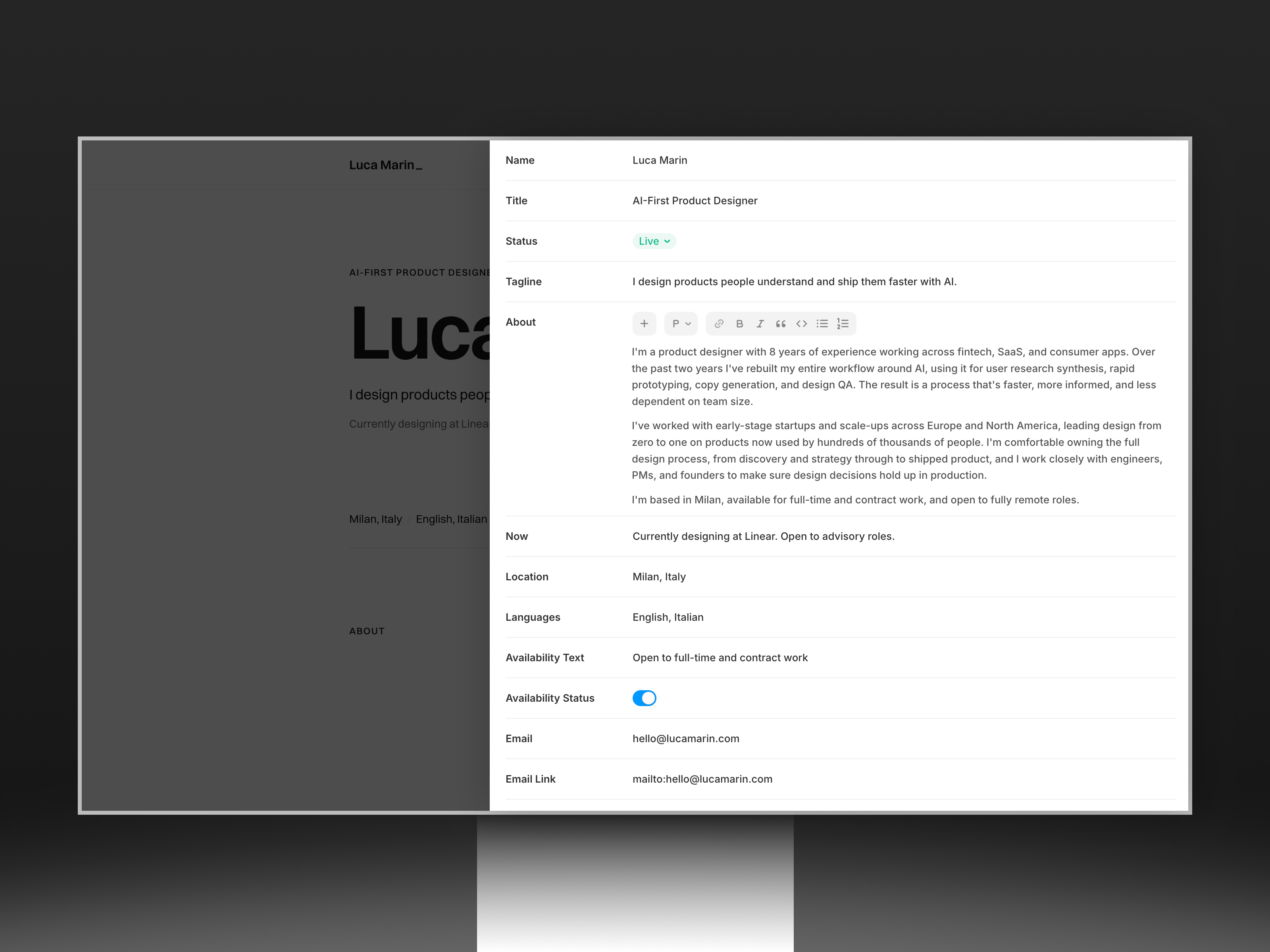 Screenshot 4 of Promptfolio