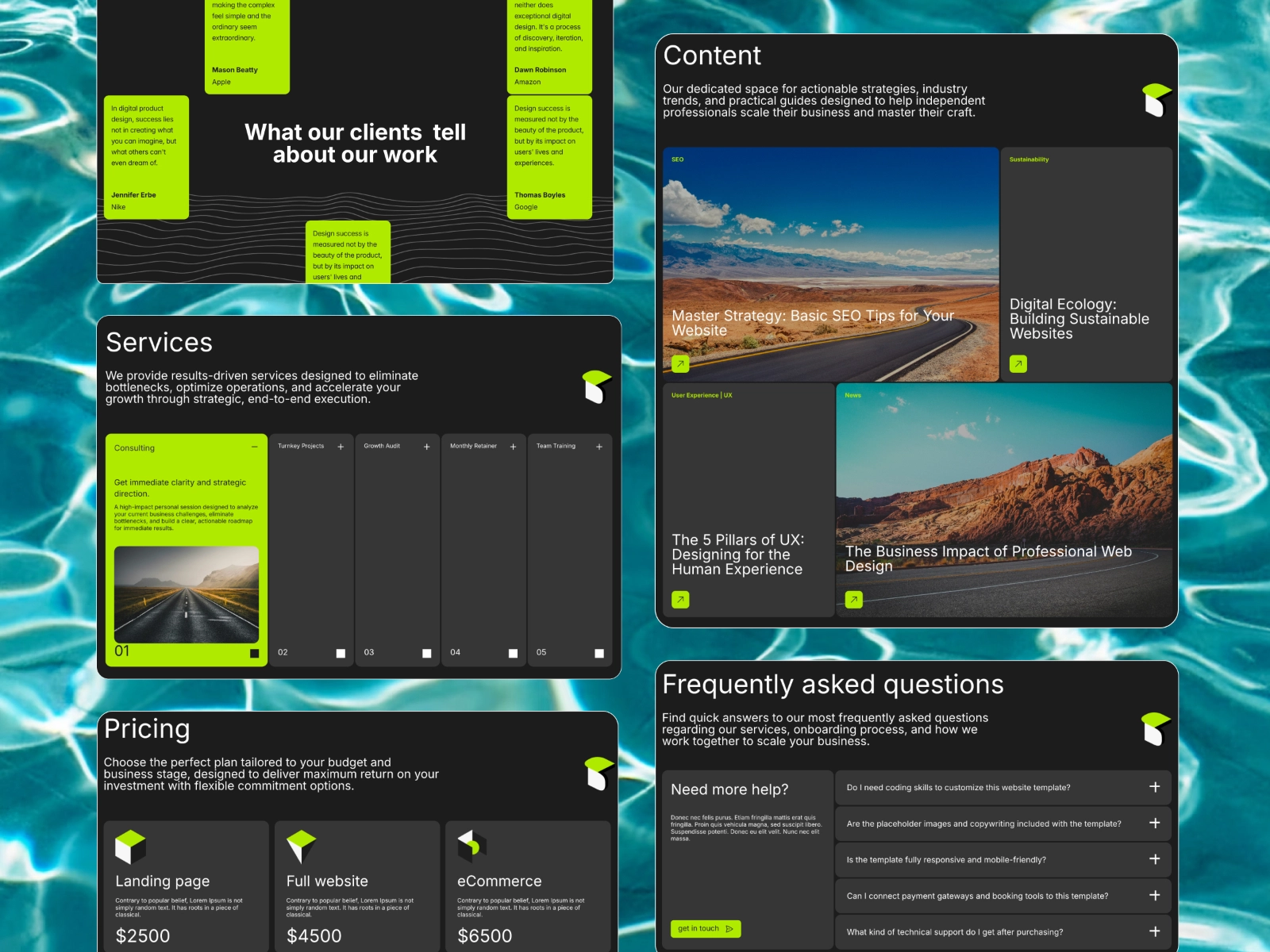 Screenshot 2 of Salvatore Template