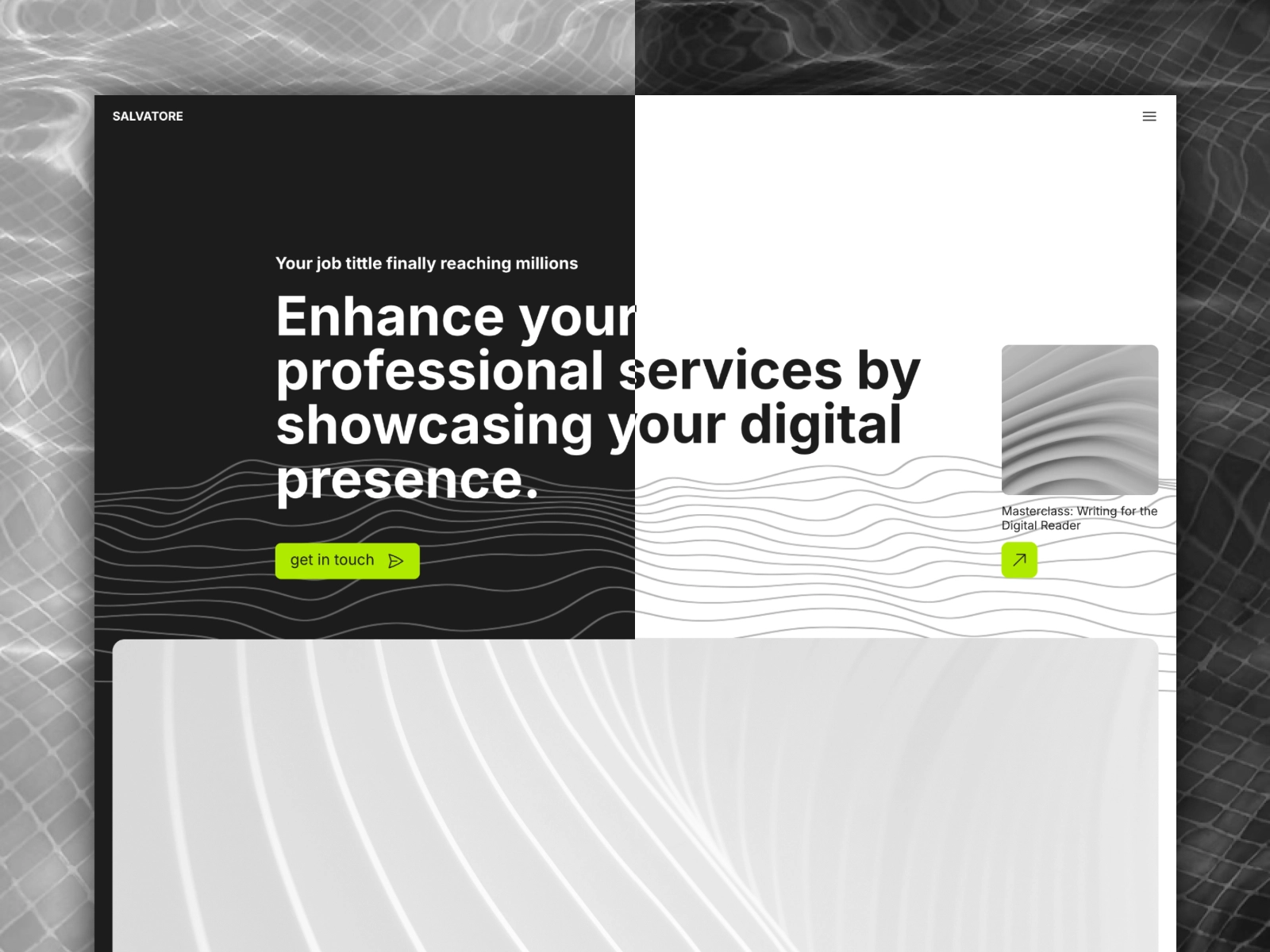 Screenshot 3 of Salvatore Template