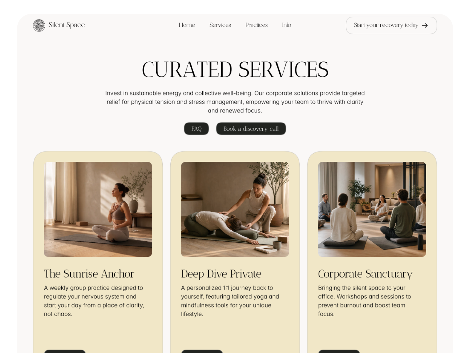 Screenshot 2 of Silent Space Yoga