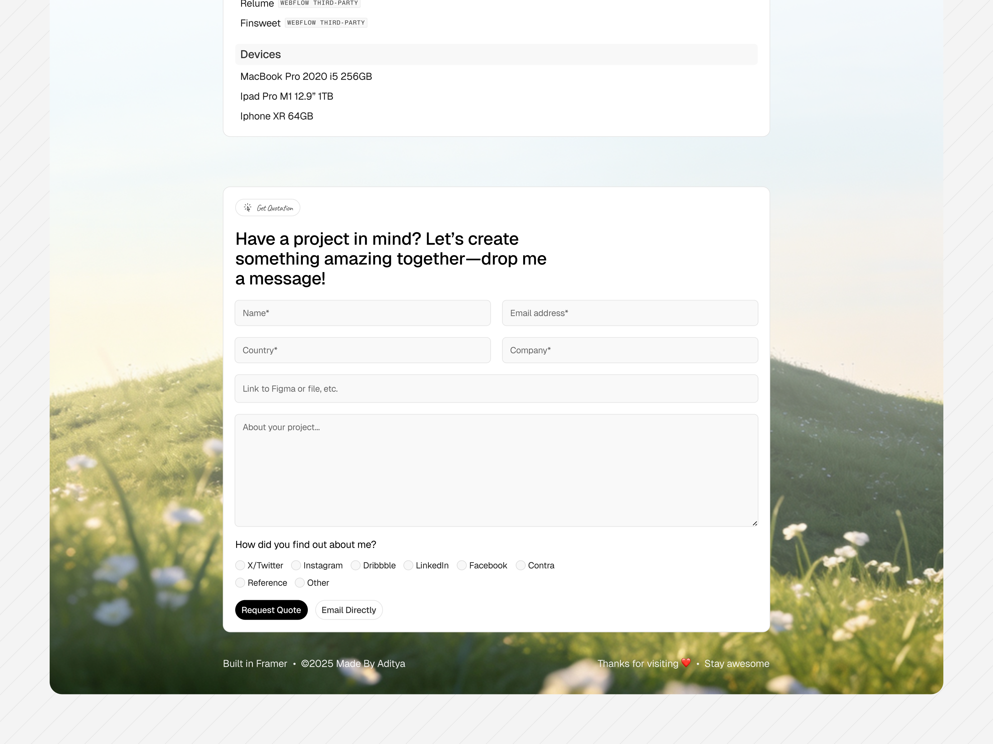 Screenshot 3 of Simplyfolio Template