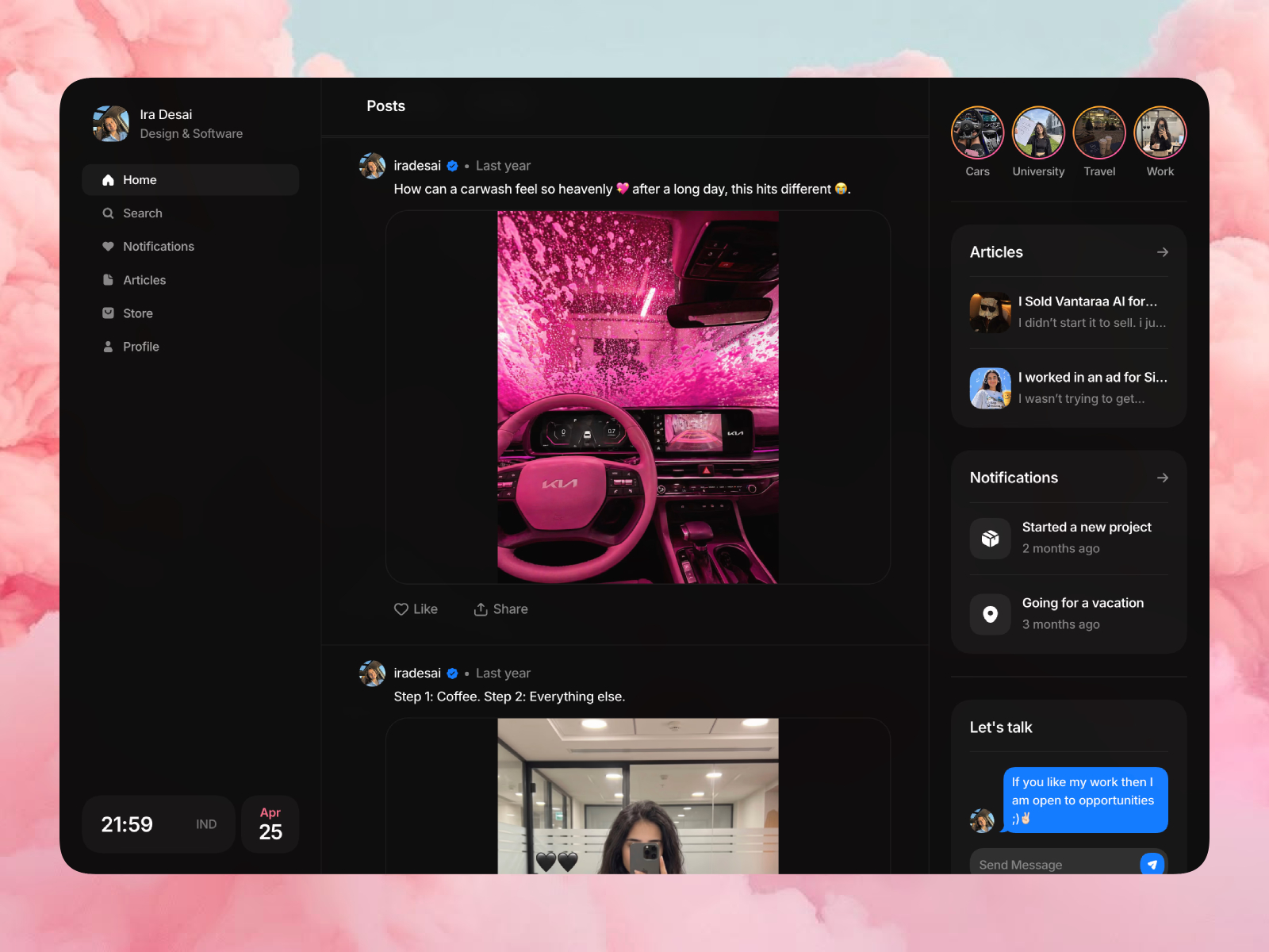 Screenshot 2 of Socialfolio