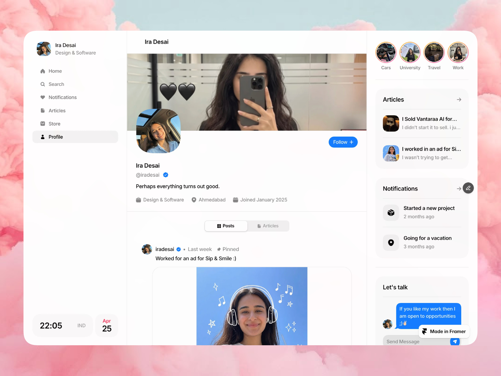 Screenshot 3 of Socialfolio