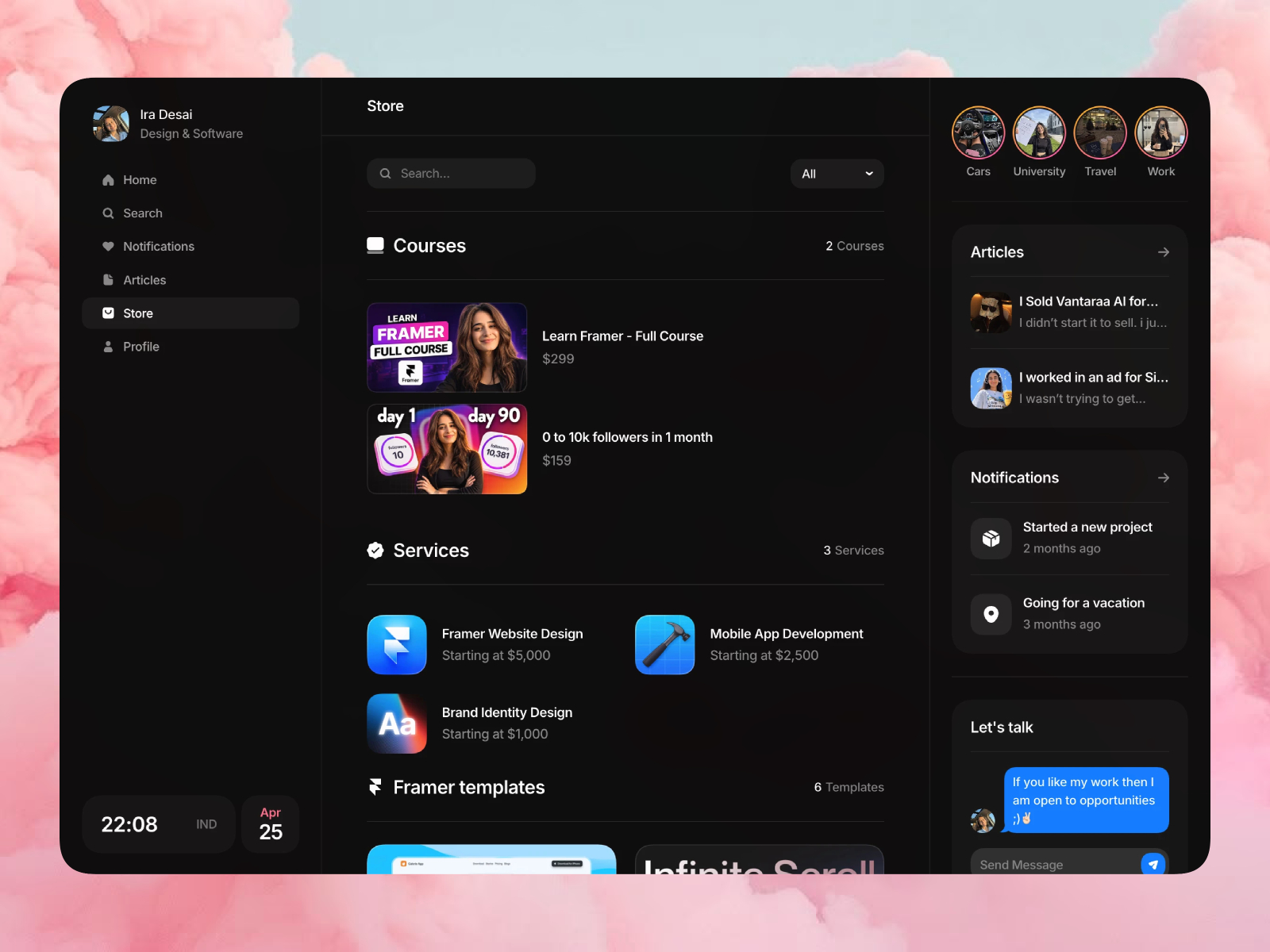 Screenshot 4 of Socialfolio
