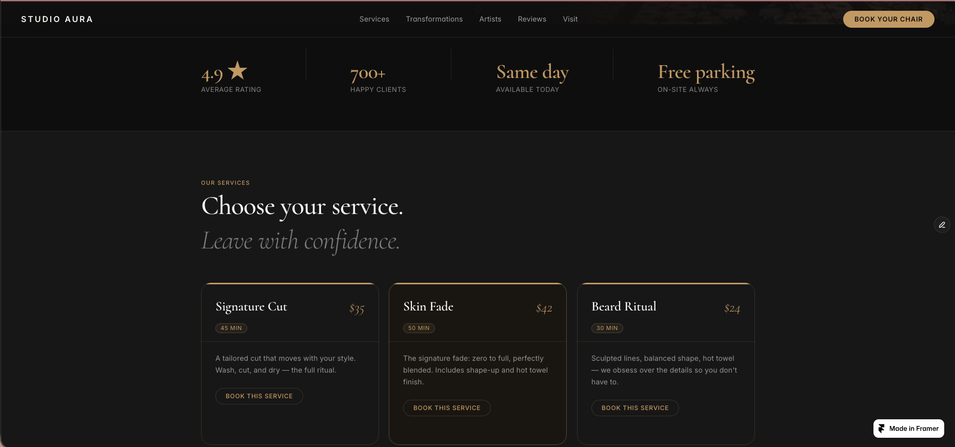 Screenshot 2 of Studio Aura - Salon