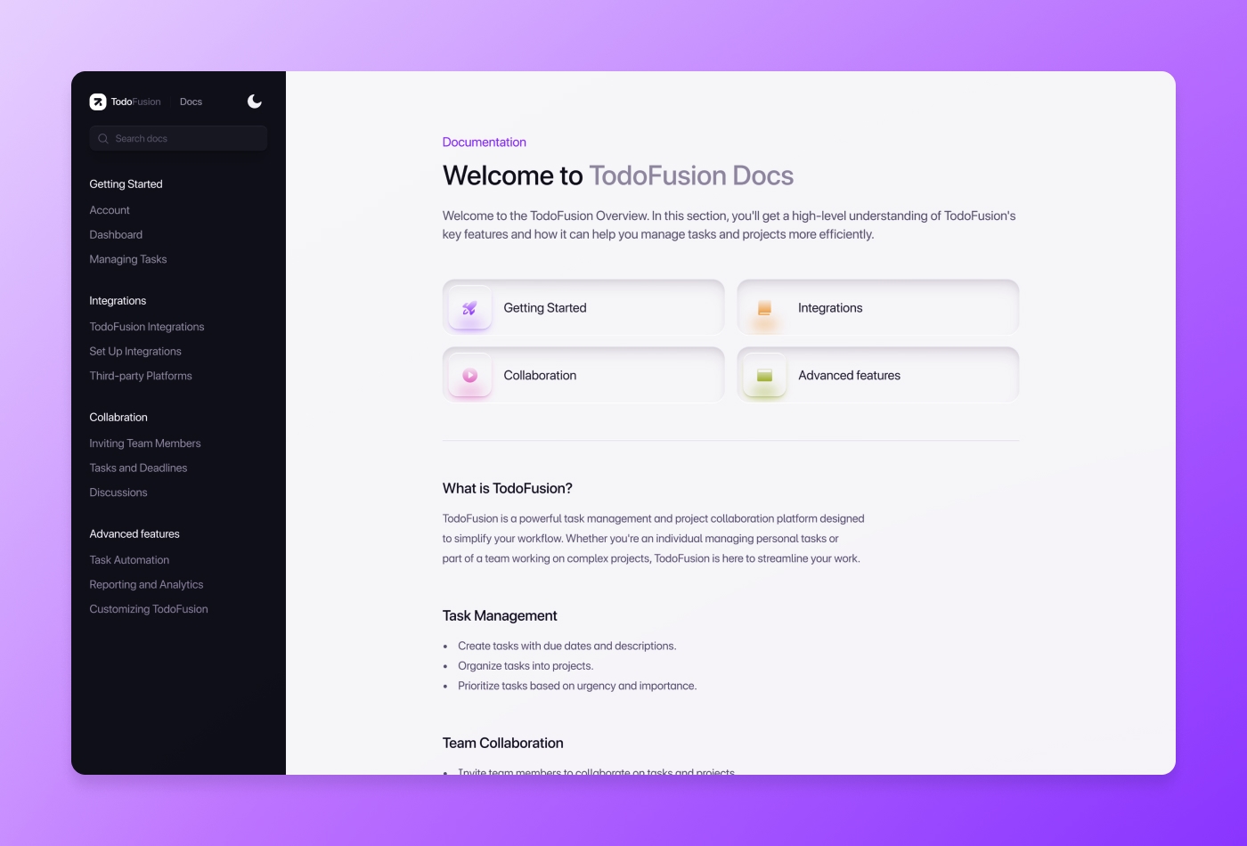 Screenshot 4 of Todofusion creative professional website