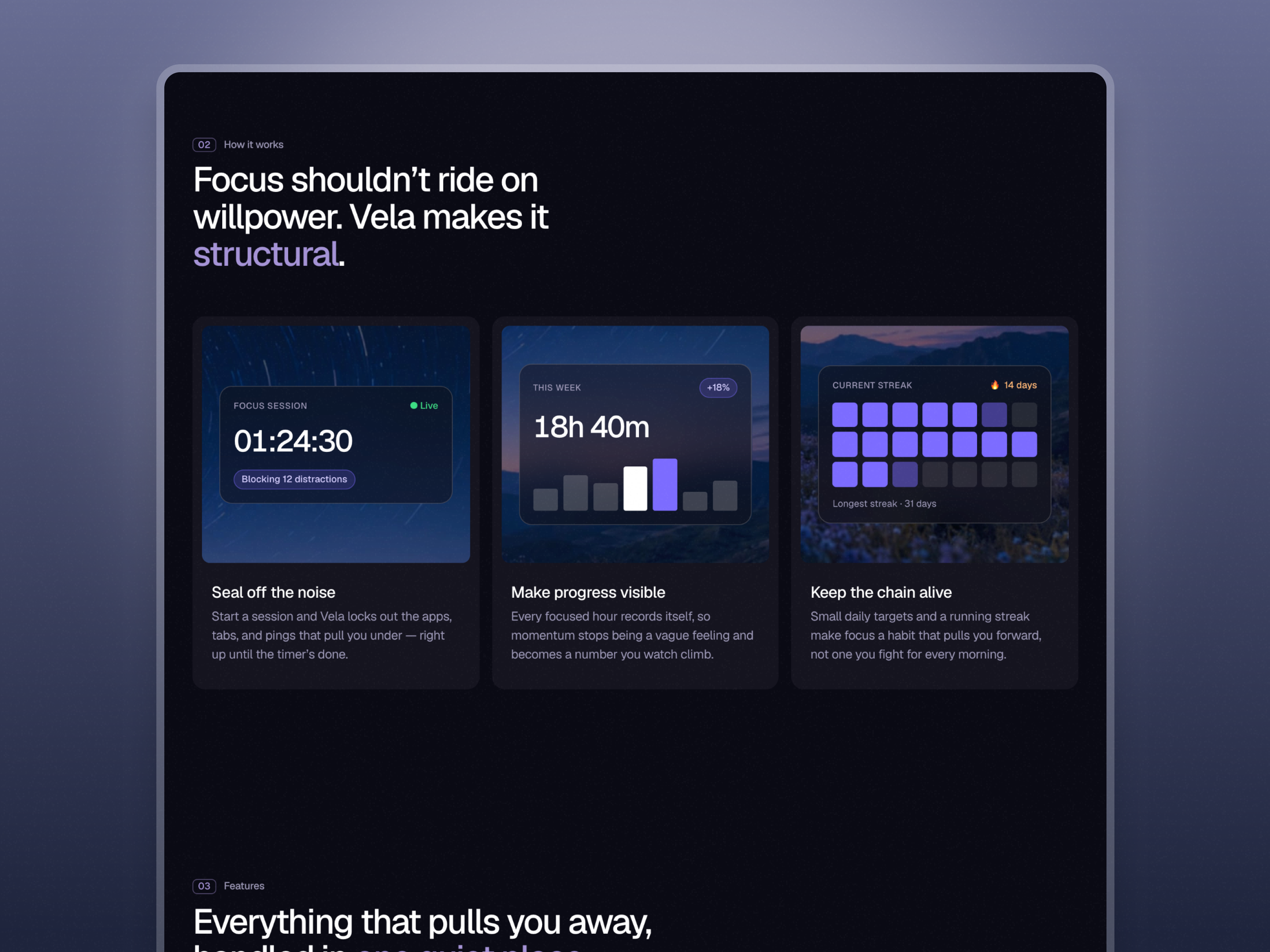 Screenshot 2 of Vela Focus