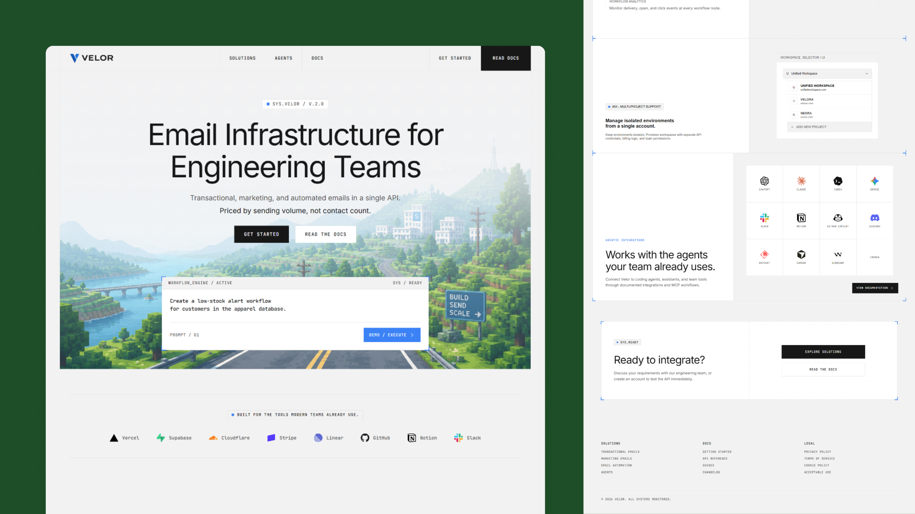 Screenshot 2 of Velor Infra Landing