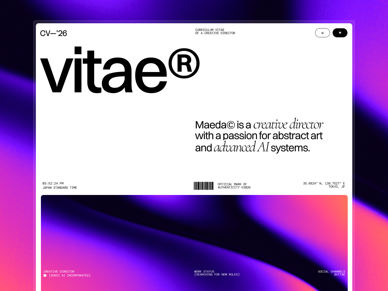 Screenshot 2 of Vitae CV